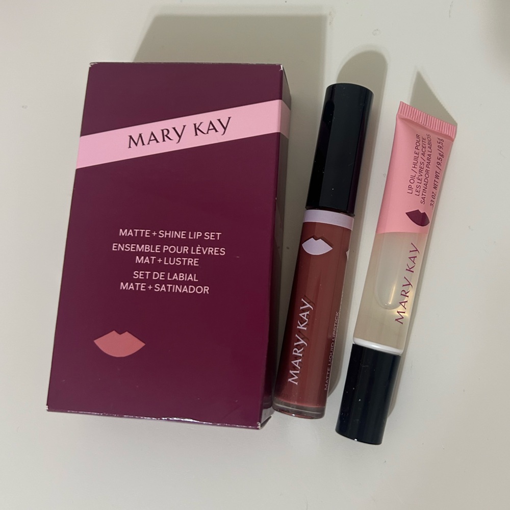 Mary Kay Matte + Shine Lip Set Cinnamon NIB